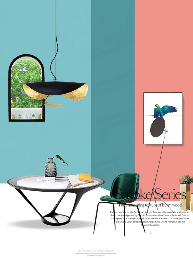 Modern , Creative Lotus Leaf , Artistic LED Pendant Light