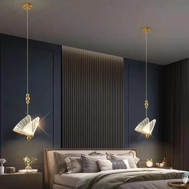 LUXURY Modern Butterfly Pendant Light ( With Clear Acrylic)