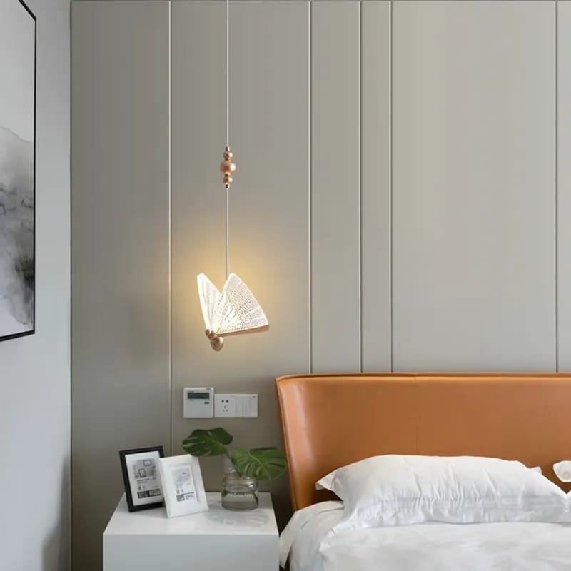 LUXURY Modern Butterfly Pendant Light ( With Clear Acrylic)