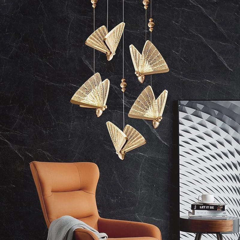 LUXURY Modern Butterfly Pendant Light ( With Clear Acrylic)