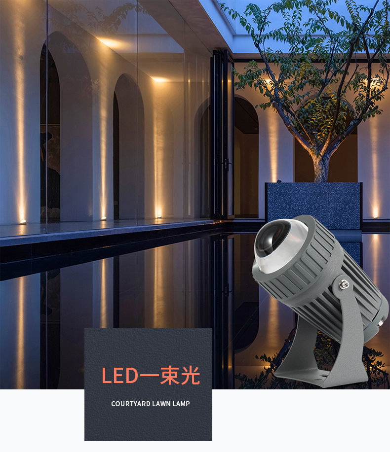 Modern Outdoor Waterproof Narrow Beam Wall Washer 10Watt IP65