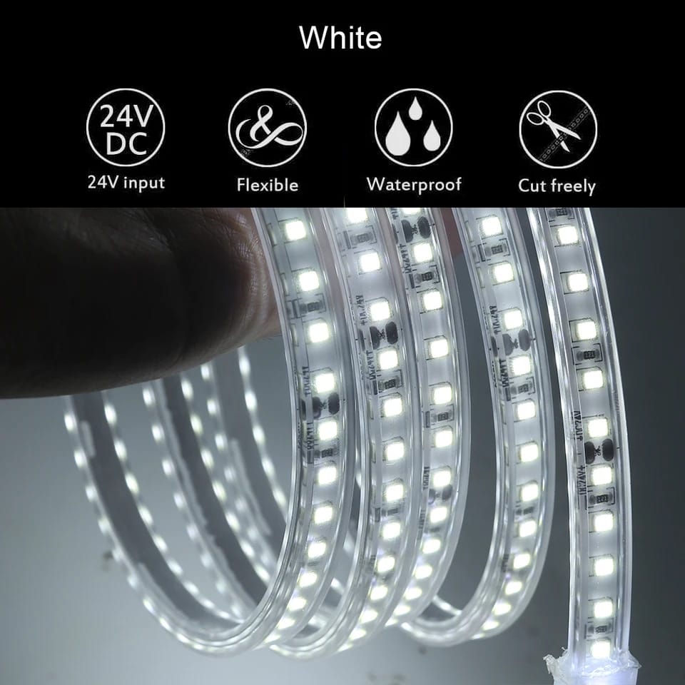 Waterproof SMD Strip Light IP67 / 24 Volt Rs 4500.00 /Length ( Wholesale & Retail )