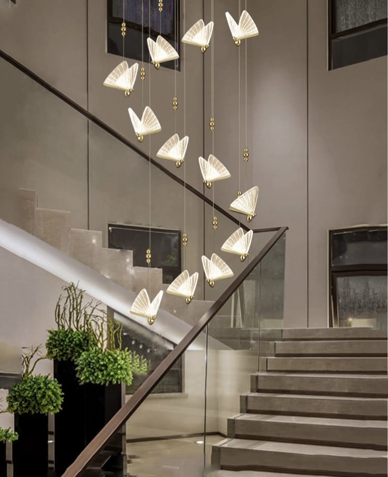 LUXURY Designer Modern Luster Butterfly Chandelier ( 25 Lights)