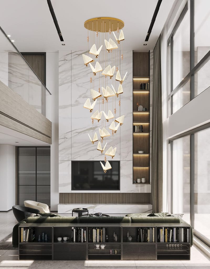 LUXURY Designer Modern Luster Butterfly Chandelier ( 25 Lights)