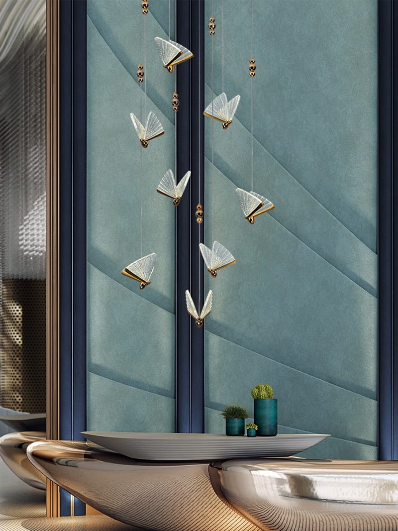 LUXURY Designer Modern Luster Butterfly Chandelier ( 25 Lights)