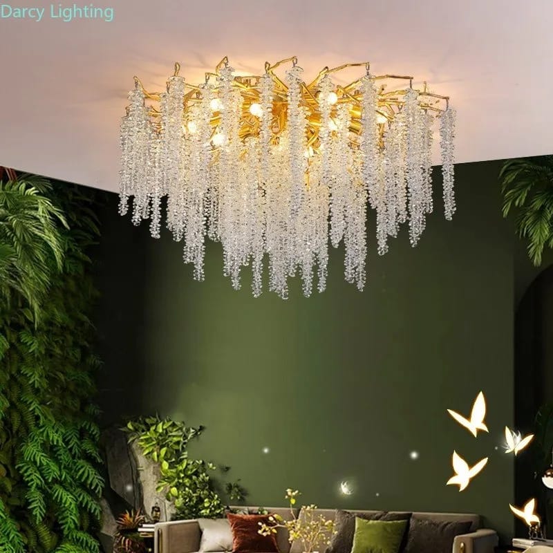 American Style Modern Gold Luster Luxury Crystal Chandelier (80cm Diameter)