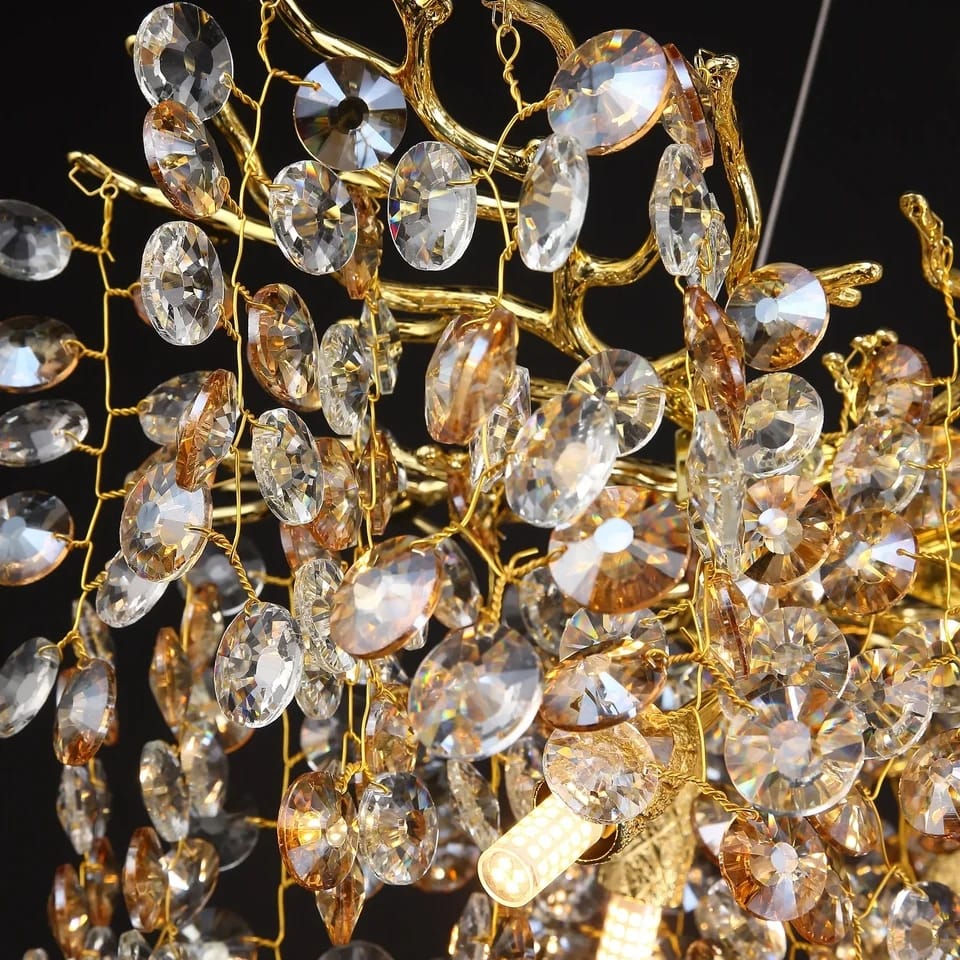 Artistic Modern Gold Luster Luxury Tree Branches Crystal Chandelier ( 1200 mm Diameter )