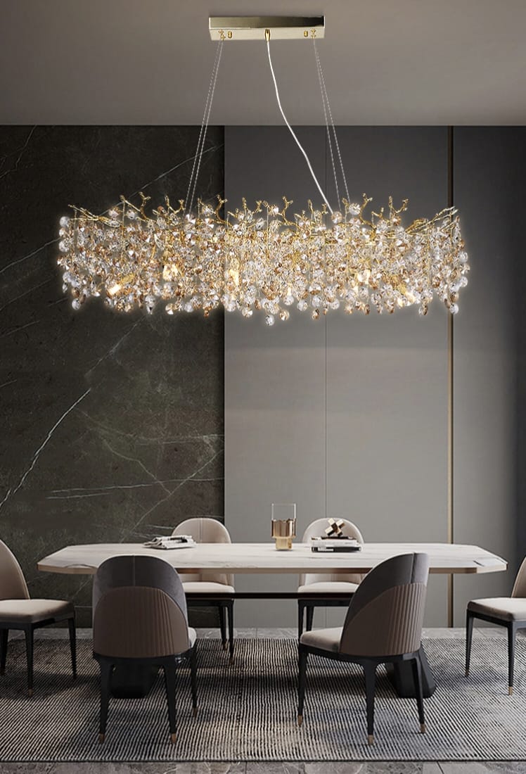 Artistic Modern Gold Luster Luxury Tree Branches Crystal Chandelier ( 1200 mm Diameter )