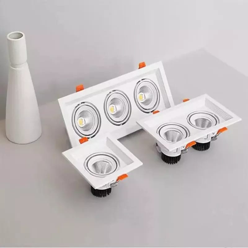 Square Recessed COB Down Light ( 3 x 8 Watt )