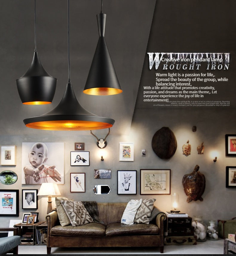 Modern Vintage Ceiling Pendant Lamp ( Cluster of 3 Light Pendant )