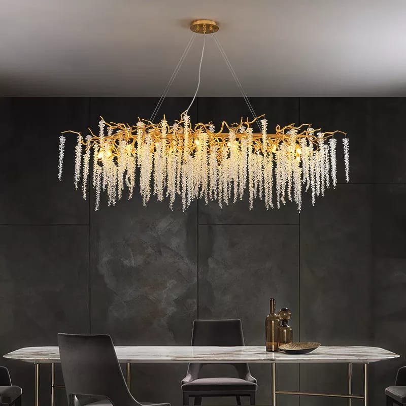 Creative Designer Luxury Gold Luster Crystal Chandelier