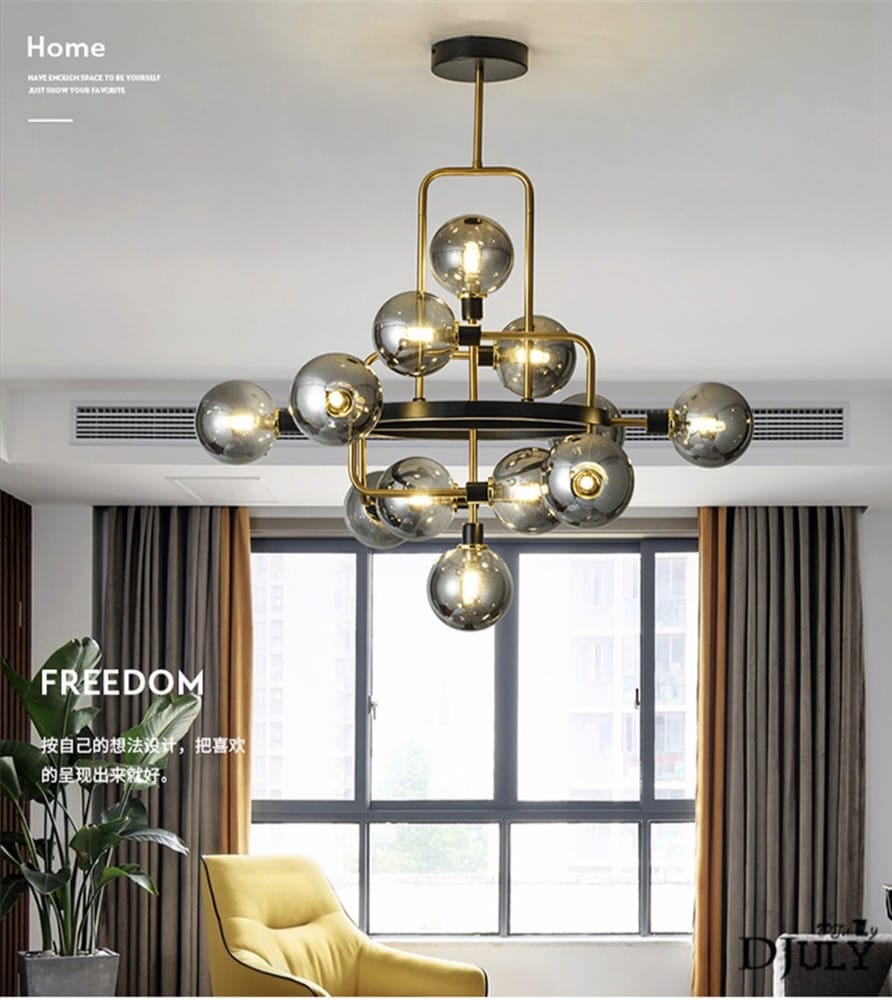 Modern Nordic Glass Chandelier