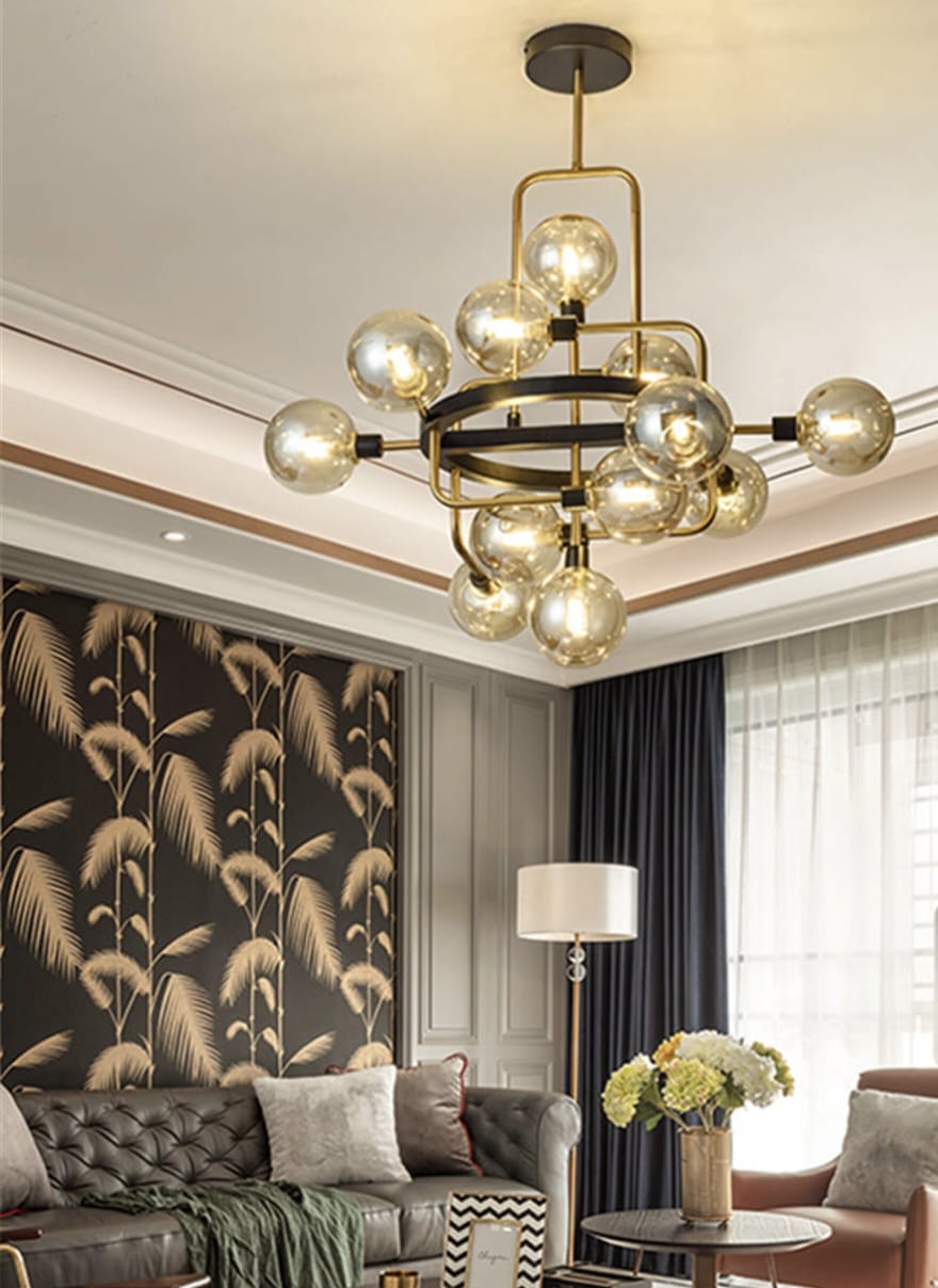 Modern Nordic Glass Chandelier