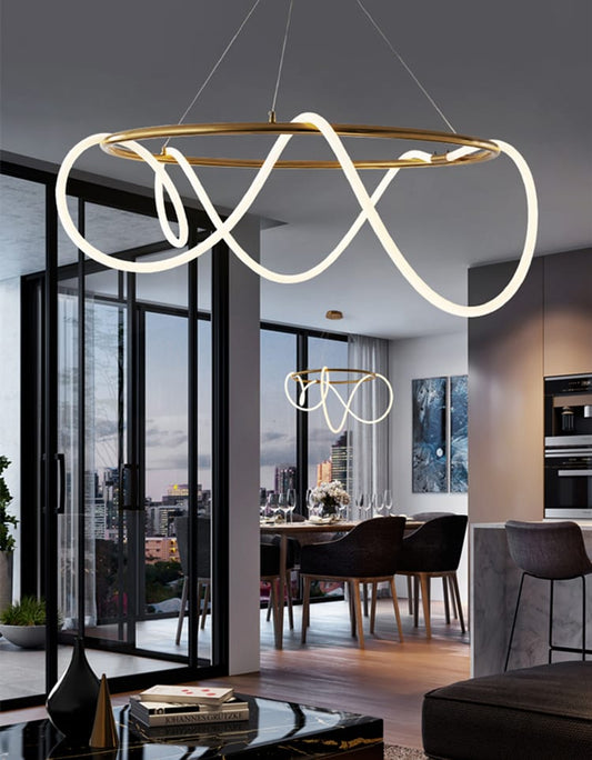 Modern , Artistic, Creative Round LED Ceiling Chandelier