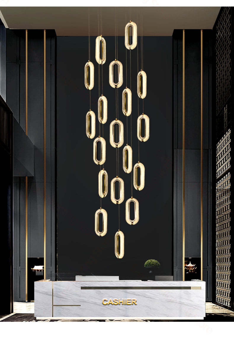 Ultra Modern Artistic Designer Luxury SMD Chandelier ( 12 Feet Height ) 31 Lights