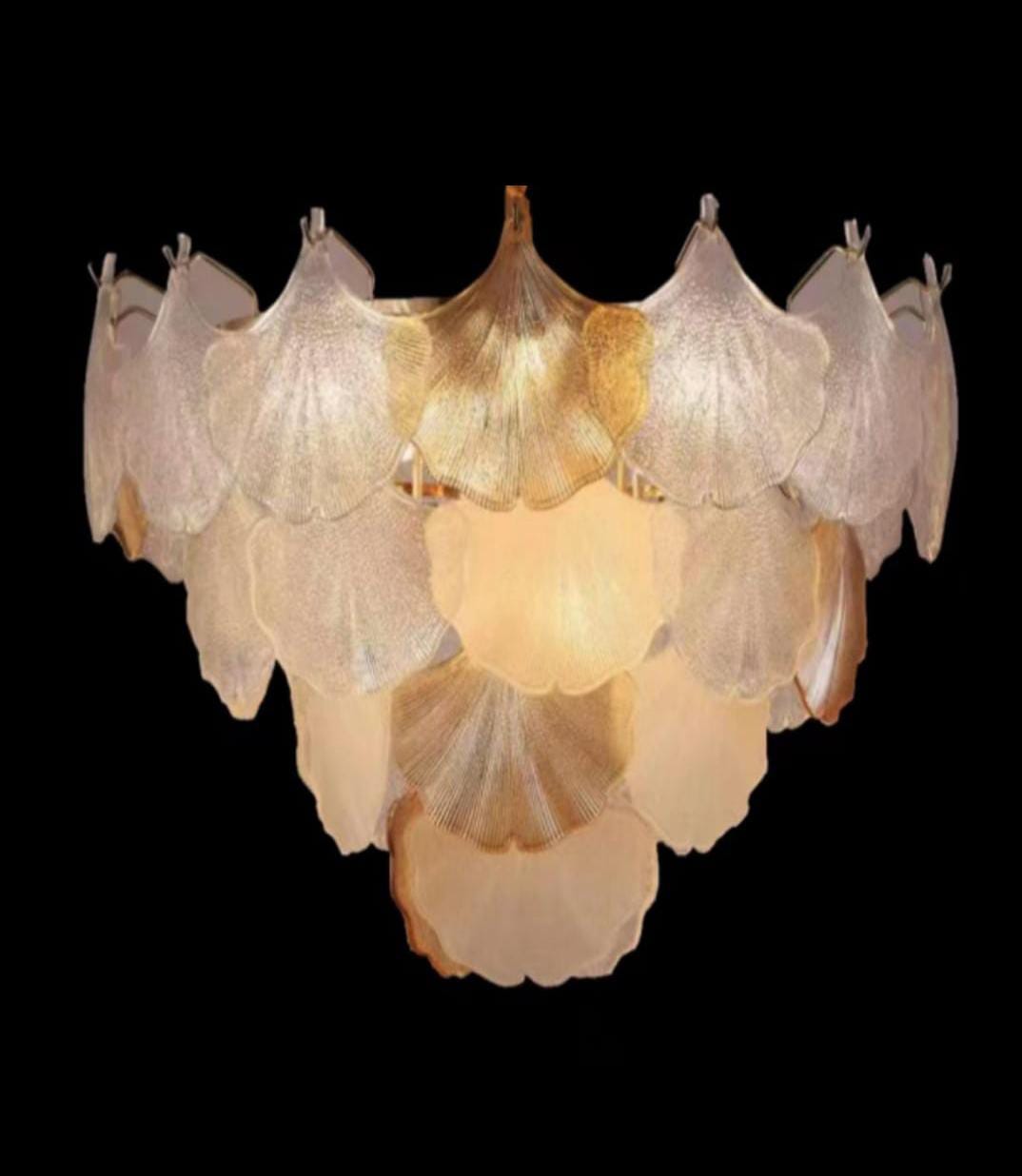 Nordic Luxury French Style Shell Shape Glass Chandelier ( Dia 750mm )