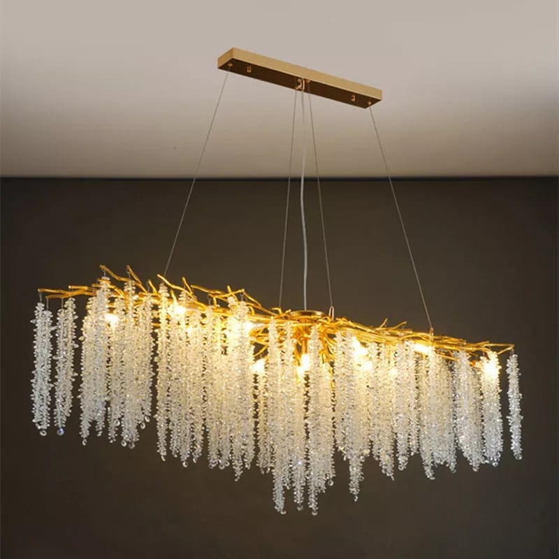 Creative Designer Luxury Gold Luster Crystal Chandelier