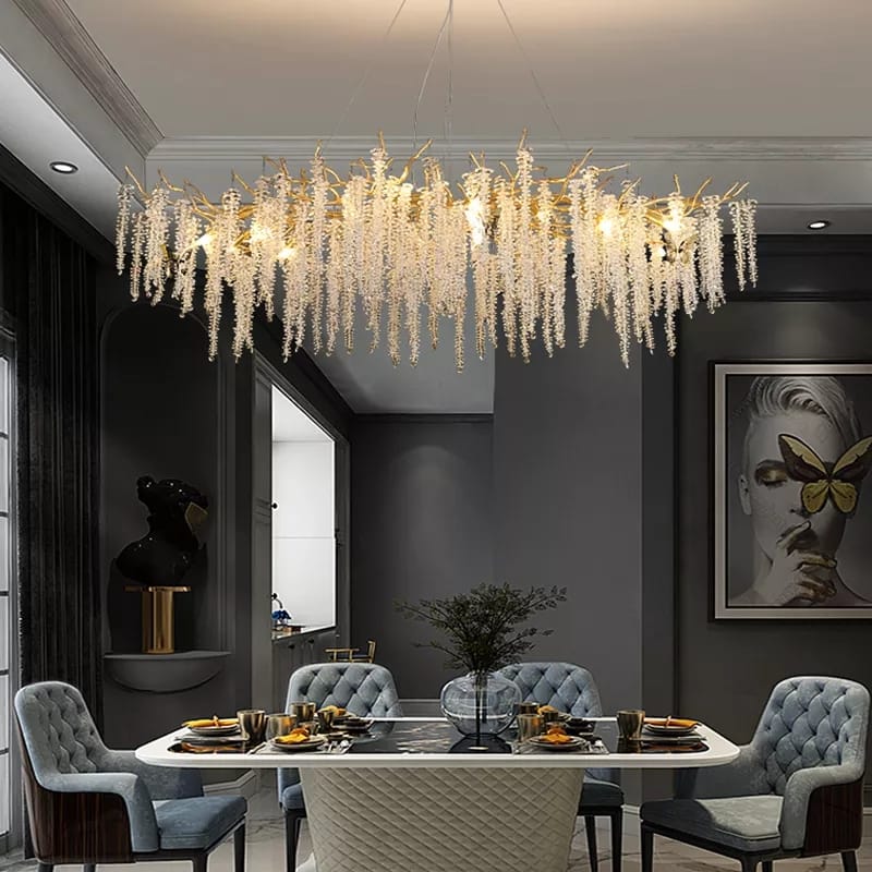 Creative Designer Luxury Gold Luster Crystal Chandelier