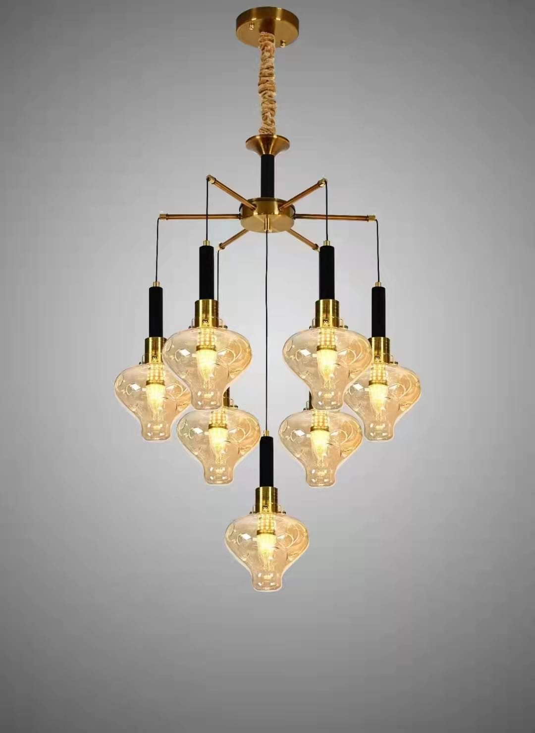 Modern Nordic Glass Chandelier