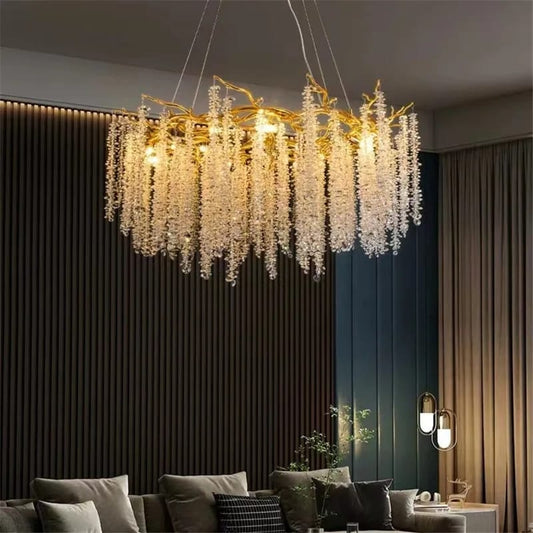 American Style Modern Gold Luster Luxury Crystal Chandelier (80cm Diameter)