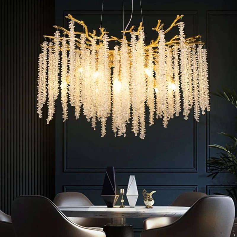 American Style Modern Gold Luster Luxury Crystal Chandelier (80cm Diameter)