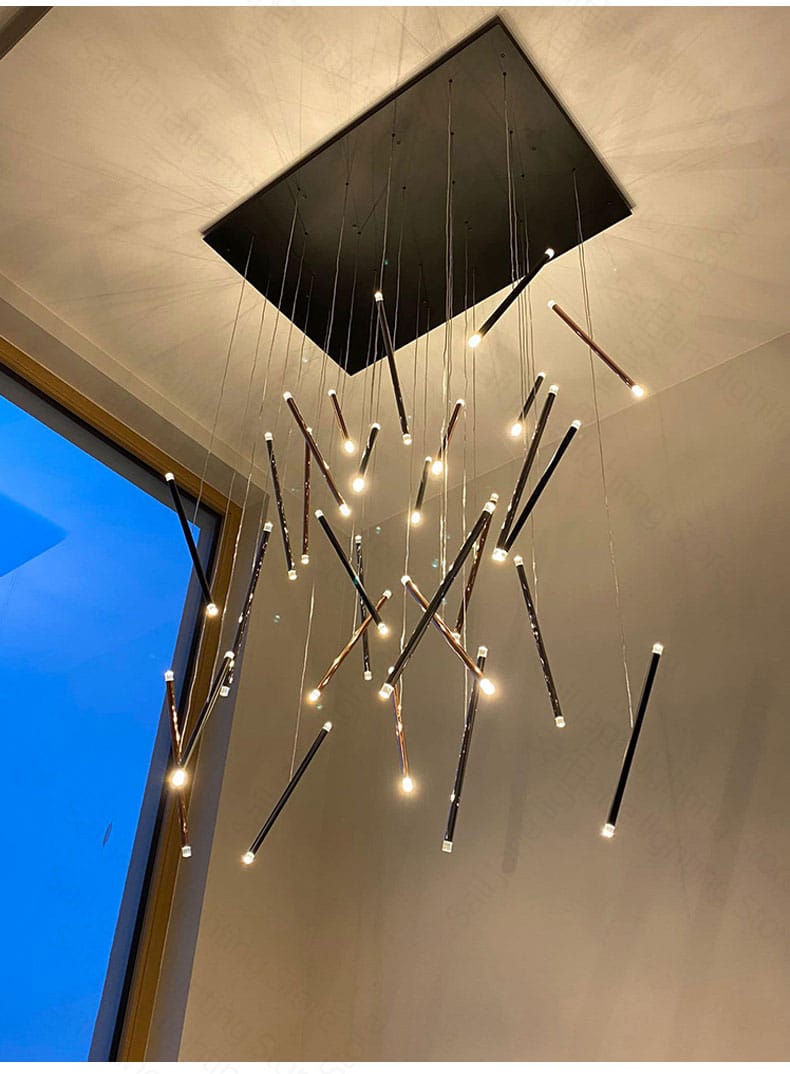 Ultra Modern LUXURY Creative Modern SMD Long Stick Chandelier (36 Sticks )