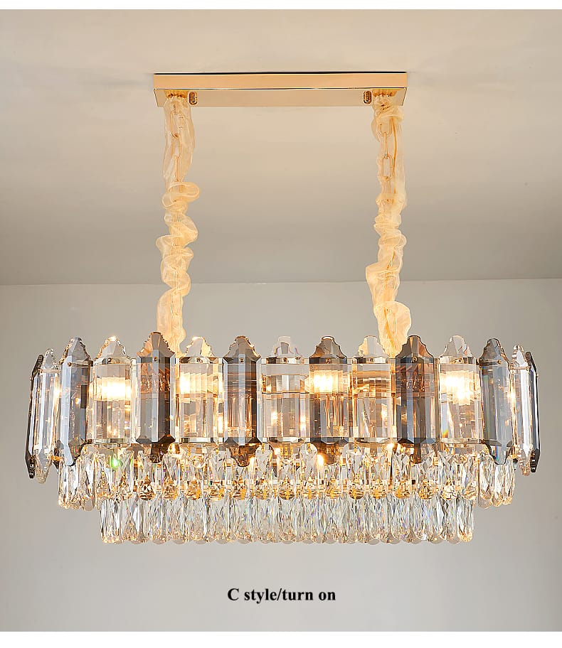 Ultra Modern Artistic Designer Luxury Crystal Chandelier ( Size 800mm x 300mm )