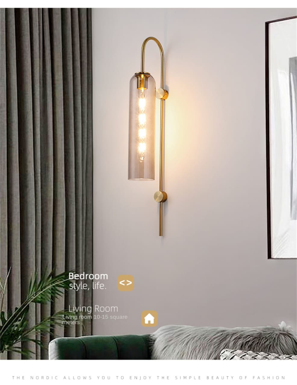 Nordic Creative  Modern Wall Lamp