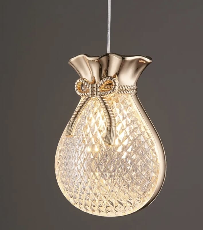 Modern LUXURY Pouch Hanging Lamp ( Single Light Pendant )