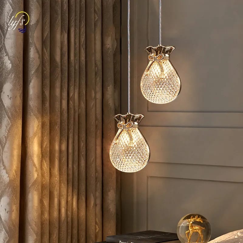 Modern LUXURY Pouch Hanging Lamp ( Single Light Pendant )