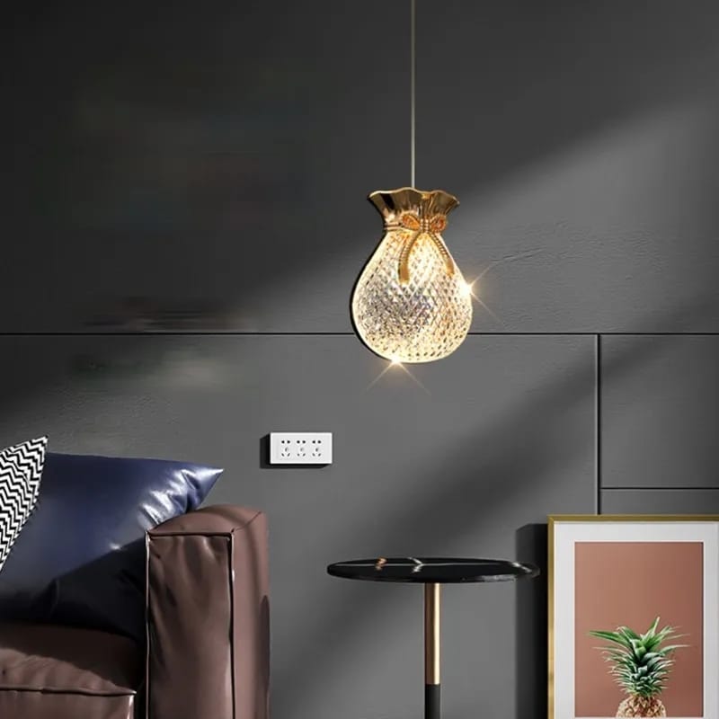 Modern LUXURY Pouch Hanging Lamp ( Single Light Pendant )