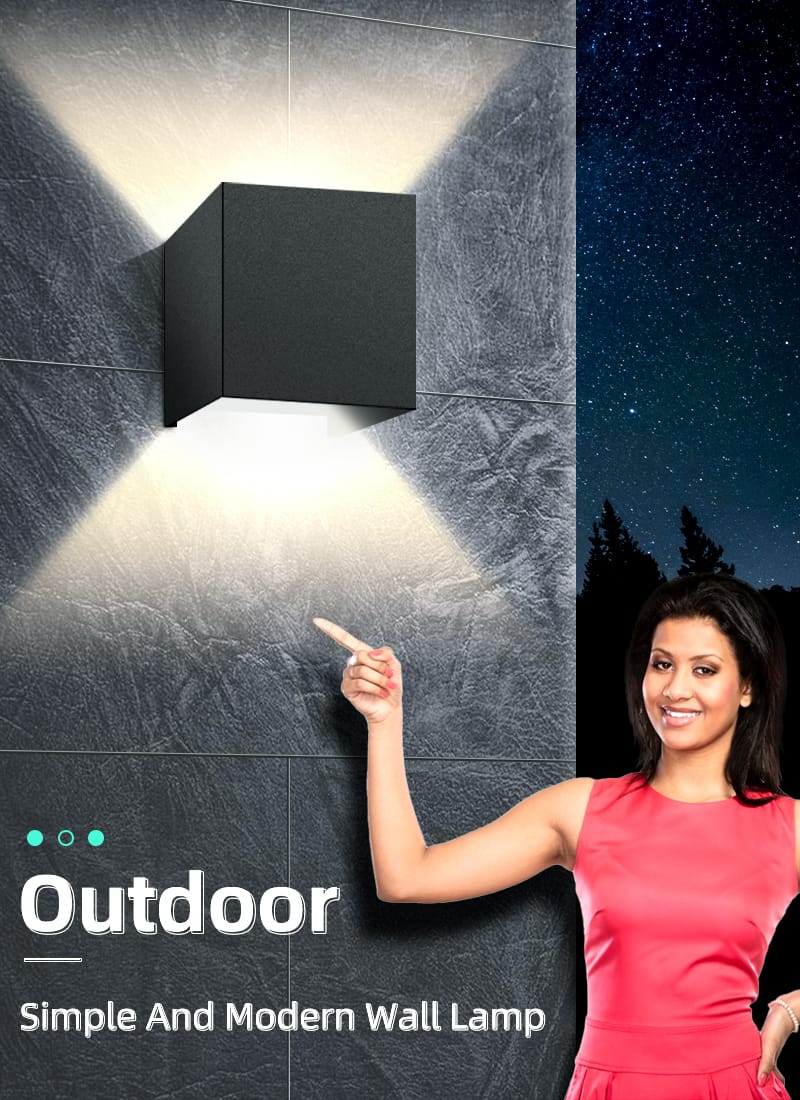 Modern Outdoor Waterproof IP65 Wall Lamp