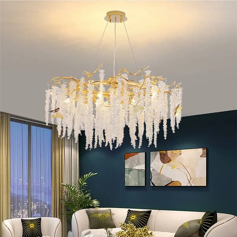 American Style Modern Gold Luster Luxury Crystal Chandelier (80cm Diameter)