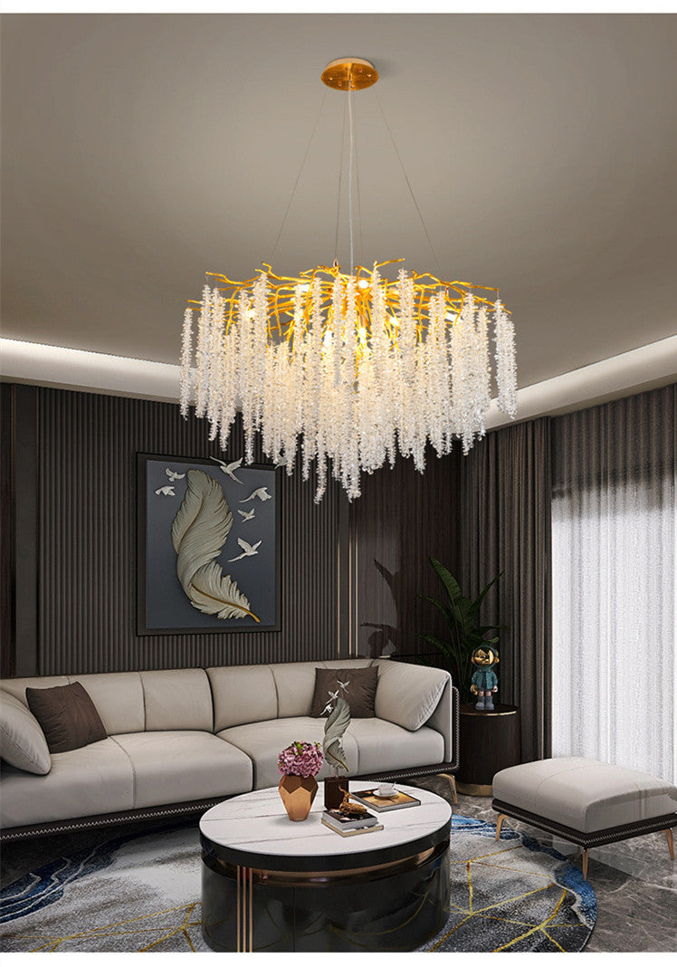 American Style Modern Gold Luster Luxury Crystal Chandelier (80cm Diameter)