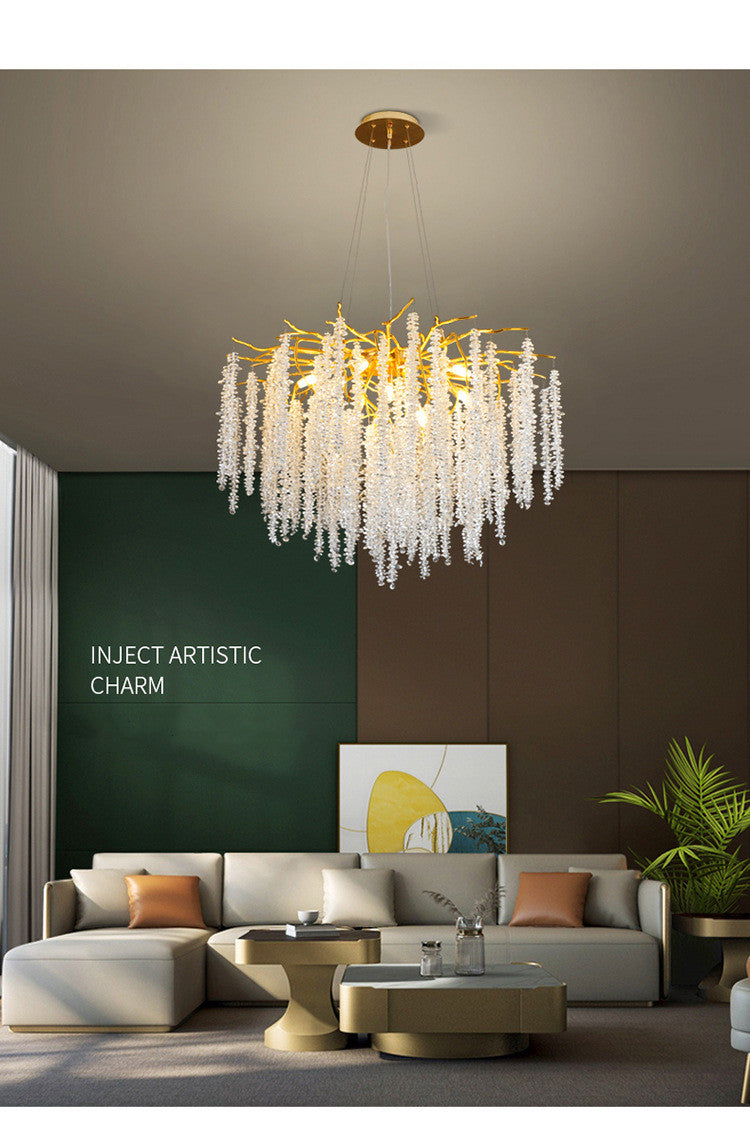 American Style Modern Gold Luster Luxury Crystal Chandelier (80cm Diameter)