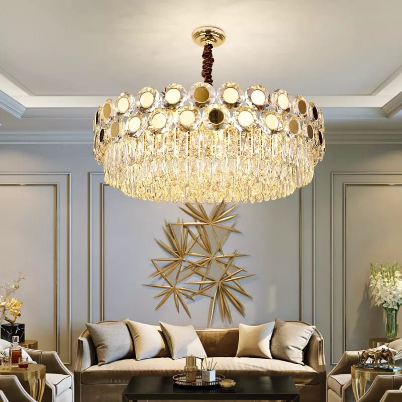 Modern Luster Gold High Class Crystal Chandelier