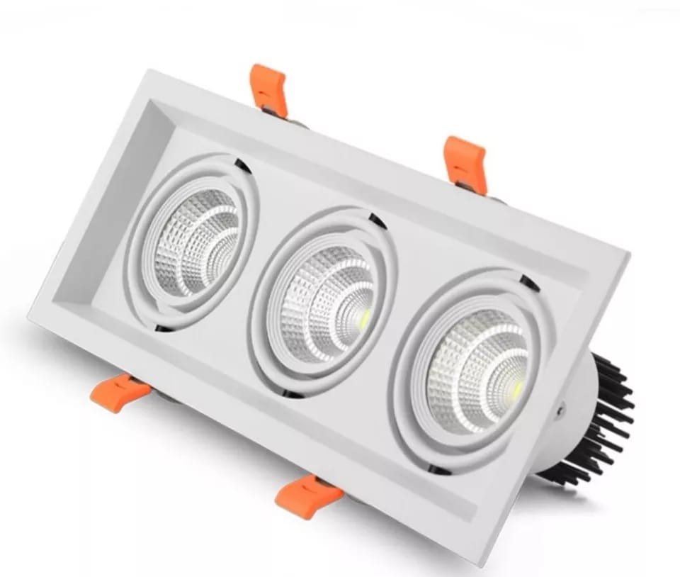 Square Recessed COB Down Light ( 3 x 8 Watt )