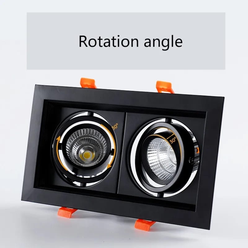 Square Recessed COB Down Light( 2x8watt )