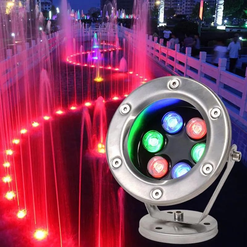 Stainless Steel Fountain Light IP67 ( 6 Watt RGB )