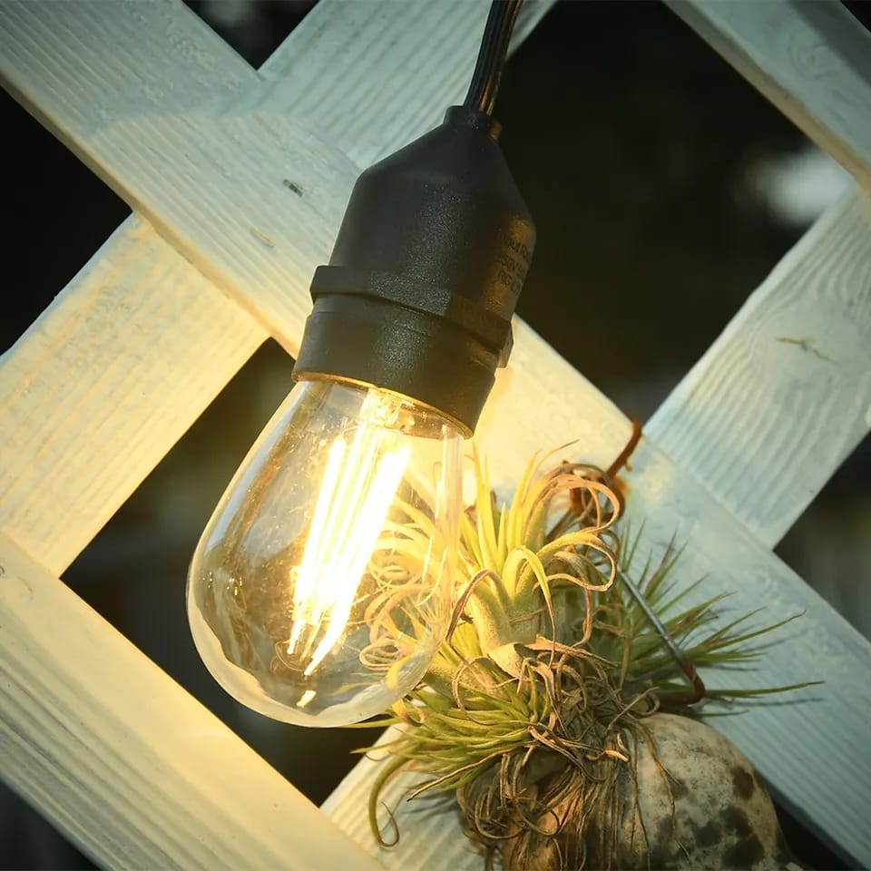 Outdoor Vintage Waterproof Decorative String Lights IP65  > Rs 6500/- Complete with LED Bulbs