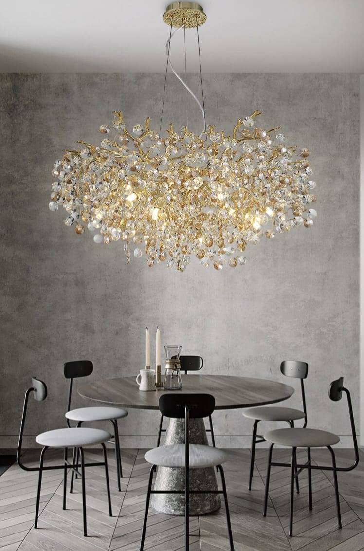 Artistic Modern Gold Luster Luxury Tree Branches Crystal Chandelier ( 600 mm Diameter )