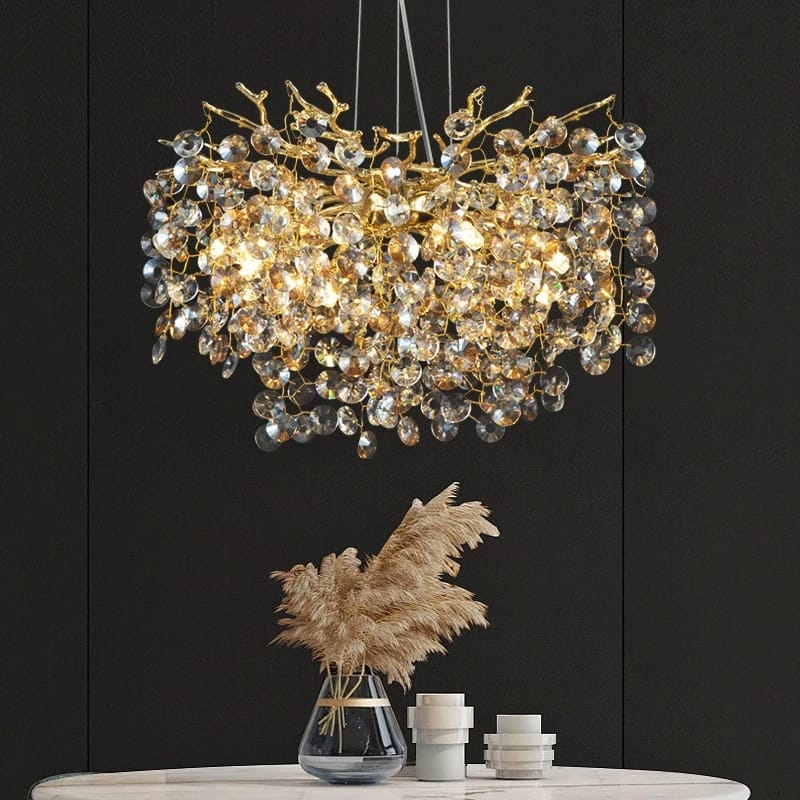 Artistic Modern Gold Luster Luxury Tree Branches Crystal Chandelier ( 600 mm Diameter )