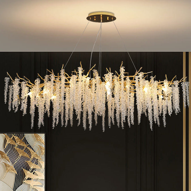 Creative Designer Luxury Gold Luster Crystal Chandelier