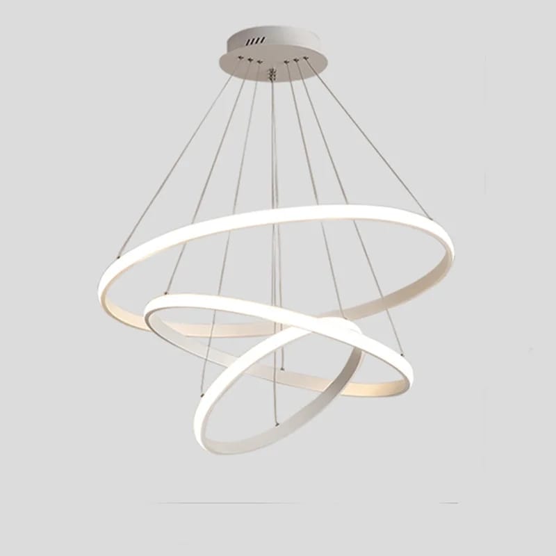 Modern Luxury Italian Style Three Rings Chandelier